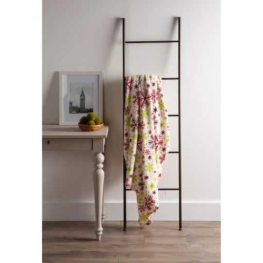 DII® Holiday 2-Pack Snowflake Plush Fleece Blanket 7 DII® Holiday 2-Pack Snowflake Plush Fleece Blanket - Image 5