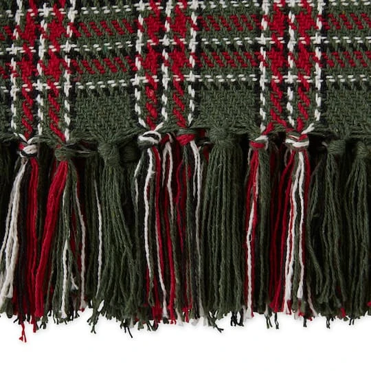 DII® O Christmas Tree Plaid Recycled Cotton Throw 6 DII® O Christmas Tree Plaid Recycled Cotton Throw - Image 4