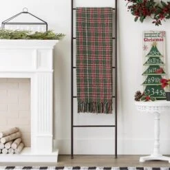 DII® O Christmas Tree Plaid Recycled Cotton Throw 12 DII® O Christmas Tree Plaid Recycled Cotton Throw -Northlight Shop D663092S 4