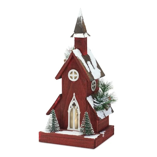 Melrose 19" Wooden Church Replica 3 Melrose 19" Wooden Church Replica