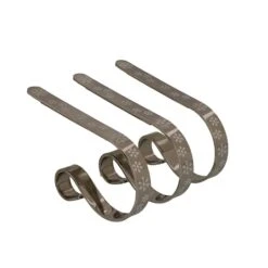 Original MantleClip® Silver Snowflake Stocking Holders, 3ct.