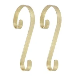 Haute Decor Stocking Scrolls® Glimmer Gold Stocking Holders, 2ct. -Northlight Shop D665837S 1 1