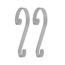 Haute Decor Stocking Scrolls® Real Galvanized Stocking Holders, 2ct.