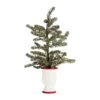 Melrose 2 Pack 20" Unlit Snowy Pine Artificial Potted Christmas Tree Set -Northlight Shop D665895S 1