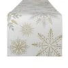 DII® 108" Snowflake Sparkle Printed Table Runner -Northlight Shop D666486S 1