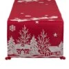 DII® 108" Santa's Sleigh Embroidered Table Runner 2 DII® 108" Santa's Sleigh Embroidered Table Runner -Northlight Shop D666774S 1