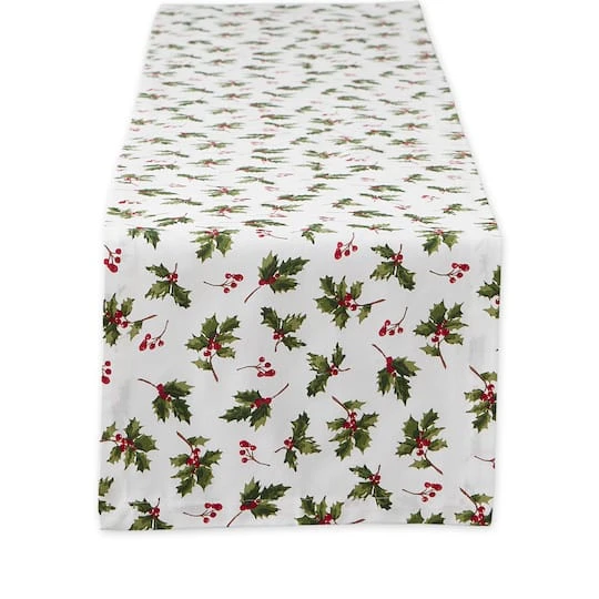 DII® 108" Holly Heritage Table Runner 3 DII® 108" Holly Heritage Table Runner