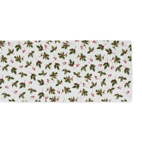 DII® 108" Holly Heritage Table Runner 5 DII® 108" Holly Heritage Table Runner - Image 3