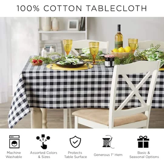 DII® 104" Heritage Holiday Sprigs Printed Tablecloth 12 DII® 104" Heritage Holiday Sprigs Printed Tablecloth - Image 10