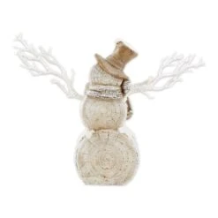 18" Snowman Statue With Twig Lights 11 18" Snowman Statue With Twig Lights -Northlight Shop D670421S 3