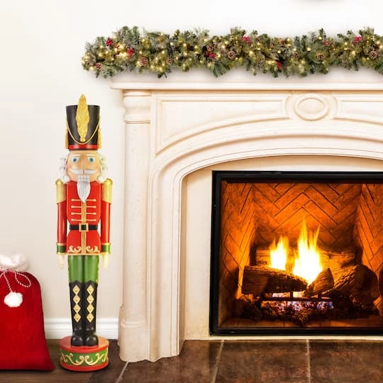 Haute Decor 4ft. Red & Green Christmas Nutcracker 5 Haute Decor 4ft. Red & Green Christmas Nutcracker - Image 3