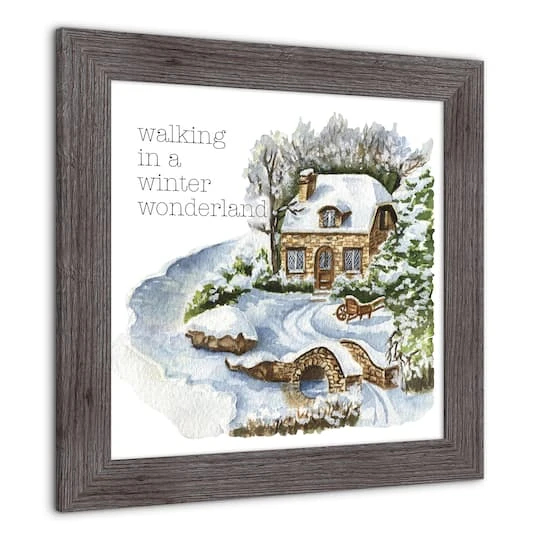 Walking In A Winter Wonderland Western Gray Framed Print 5 Walking In A Winter Wonderland Western Gray Framed Print - Image 3