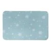 Blue Snowflake Pattern Bath Mat 2 Blue Snowflake Pattern Bath Mat -Northlight Shop D673252S 1