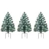 3ct. Pre-Lit Alexa Enabled Pathway Artificial Christmas Tree Set 2 3ct. Pre-Lit Alexa Enabled Pathway Artificial Christmas Tree Set -Northlight Shop D674164S 1