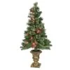 4ft. Pre-Lit Glistening Pine Entrance Artificial Christmas Tree, Clear Lights 2 4ft. Pre-Lit Glistening Pine Entrance Artificial Christmas Tree, Clear Lights -Northlight Shop D674389S 1