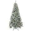 6.5ft. Pre-Lit Snowy Mixed Pine Artificial Christmas Tree, Multicolor Lights 2 6.5ft. Pre-Lit Snowy Mixed Pine Artificial Christmas Tree, Multicolor Lights -Northlight Shop D674390S 1