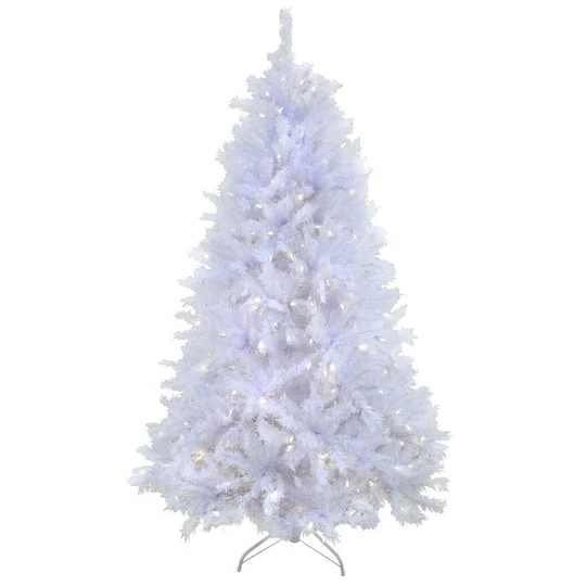 9ft. Pre-Lit White Artificial Christmas Tree, Dual Color® LED Lights 3 9ft. Pre-Lit White Artificial Christmas Tree, Dual Color® LED Lights