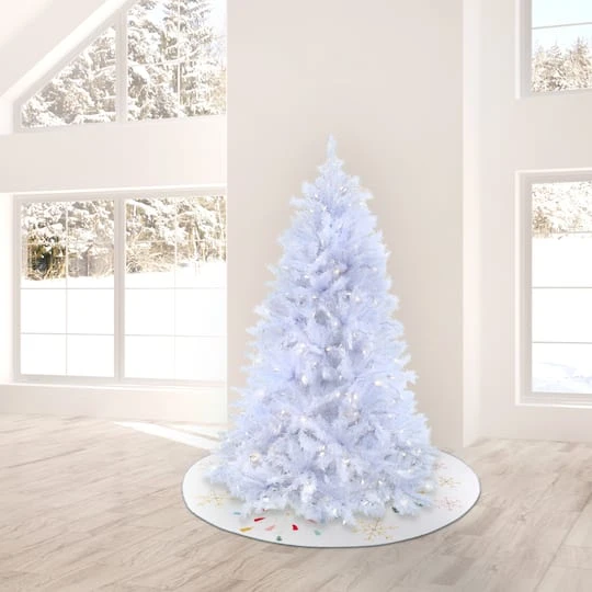 9ft. Pre-Lit White Artificial Christmas Tree, Dual Color® LED Lights 5 9ft. Pre-Lit White Artificial Christmas Tree, Dual Color® LED Lights - Image 3