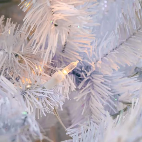 9ft. Pre-Lit White Artificial Christmas Tree, Dual Color® LED Lights 6 9ft. Pre-Lit White Artificial Christmas Tree, Dual Color® LED Lights - Image 4