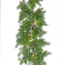 9ft. Pre-Lit Cedar Garland -Northlight Shop D675924S 3