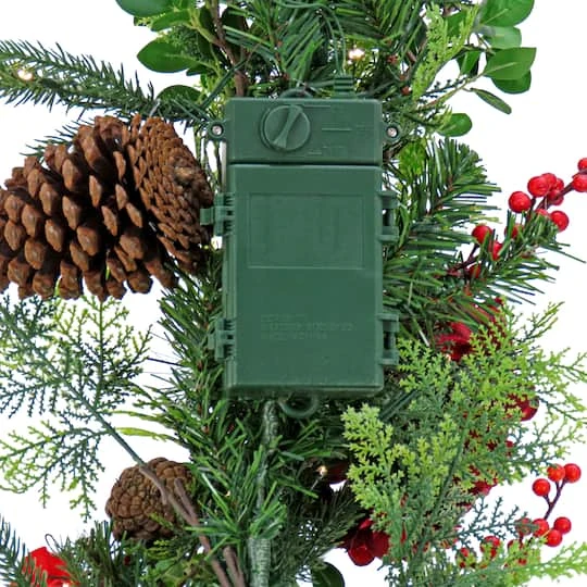 9ft. Decorated Vienna Waltz Garland With LED Lights 8 9ft. Decorated Vienna Waltz Garland With LED Lights - Image 6