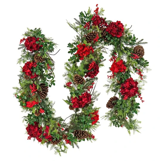 9ft. Decorated Vienna Waltz Garland With LED Lights 3 9ft. Decorated Vienna Waltz Garland With LED Lights