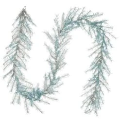 9ft. Pre-Lit Crystal Silver Metallic Garland