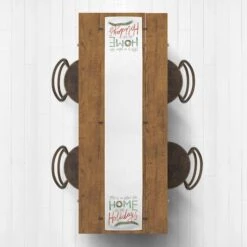 Home For The Holidays 16" X 90" Cotton Twill Runner 8 Home For The Holidays 16" X 90" Cotton Twill Runner -Northlight Shop D675953S 2