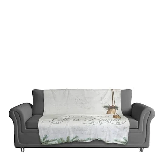 All Is Calm All Is Bright 50" X 60" Sherpa Fleece Blanket 6 All Is Calm All Is Bright 50" X 60" Sherpa Fleece Blanket - Image 4