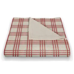 Christmas Plaid Coral Fleece Blanket 8 Christmas Plaid Coral Fleece Blanket -Northlight Shop D676054S 2
