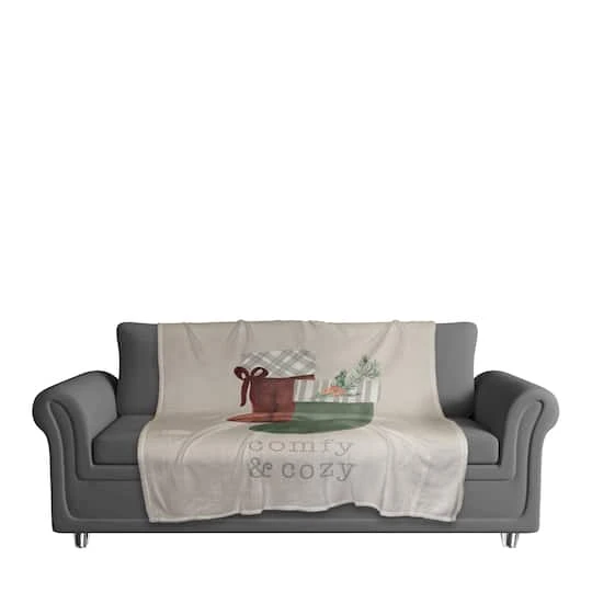 Comfy & Cozy Stockings Coral Fleece Blanket 6 Comfy & Cozy Stockings Coral Fleece Blanket - Image 4