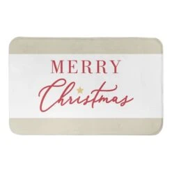 Merry Christmas Star Bath Mat -Northlight Shop D676064S 1 1