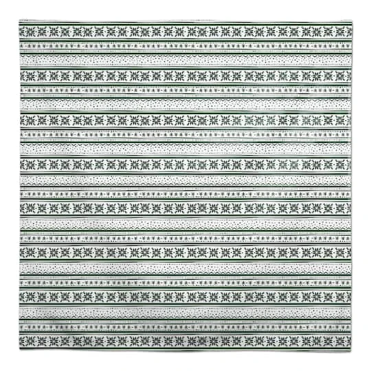 58" Green Pattern Tablecloth 4 58" Green Pattern Tablecloth - Image 2