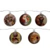 Northlight Norman Rockwell Glass Christmas Disc Lights Set, 5ct. 1 Northlight Norman Rockwell Glass Christmas Disc Lights Set, 5ct. -Northlight Shop D676183S 1