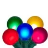 Northlight 15ct. Multi-Color Satin G50 Globe Christmas Light Set With Green Wire 2 Northlight 15ct. Multi-Color Satin G50 Globe Christmas Light Set With Green Wire -Northlight Shop D676188S 1