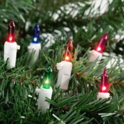Northlight 50ct. Mini Christmas String Lights With White Wire Multicolor -Northlight Shop D676202S 13