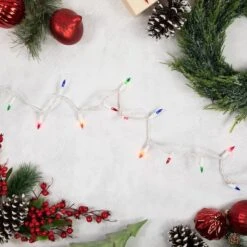 Northlight 50ct. Mini Christmas String Lights With White Wire Multicolor -Northlight Shop D676202S 2