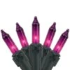 Northlight 50ct. Mini Christmas String Lights With Black Wire Purple 2 Northlight 50ct. Mini Christmas String Lights With Black Wire Purple -Northlight Shop D676208S 1