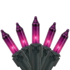 Northlight 50ct. Mini Christmas String Lights With Black Wire Purple 15 Northlight 50ct. Mini Christmas String Lights With Black Wire Purple -Northlight Shop D676208S 11