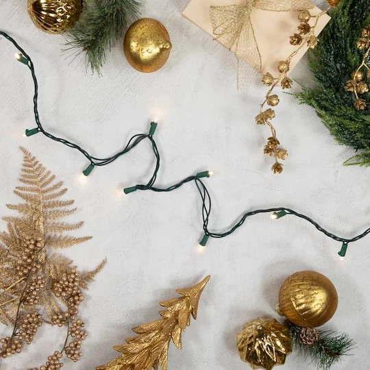 Northlight 100ct. Warm White LED Wide Angle Christmas Lights Set With Green Wire 7 Northlight 100ct. Warm White LED Wide Angle Christmas Lights Set With Green Wire - Image 5