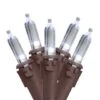 Northlight 35ct. White LED Mini Christmas Lights Set With Brown Wire -Northlight Shop D676225S 1