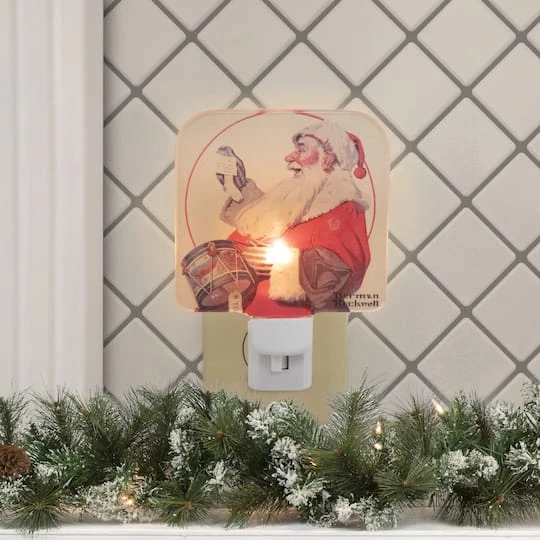 Northlight 6" Norman Rockwell 'A Drum For Tommy' Glass Christmas Night Light 5 Northlight 6" Norman Rockwell 'A Drum For Tommy' Glass Christmas Night Light - Image 3