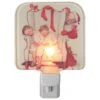 Northlight 6" Norman Rockwell 'Santa Looking At Two Sleeping Children' Glass Christmas Night Light 2 Northlight 6" Norman Rockwell 'Santa Looking At Two Sleeping Children' Glass Christmas Night Light -Northlight Shop D676231S 1