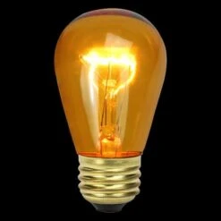 Northlight Transparent Incandescent S14 Replacement Christmas Bulbs, 25ct. Amber 18 Northlight Transparent Incandescent S14 Replacement Christmas Bulbs, 25ct. Amber -Northlight Shop D676232S 11