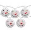 Northlight 10ct. White Snowman Paper Lantern Christmas Light Set 1 Northlight 10ct. White Snowman Paper Lantern Christmas Light Set -Northlight Shop D676233S 1