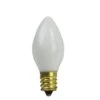 Northlight Opaque White Incandescent C7 Replacement Christmas Bulbs, 25ct.
