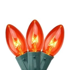 Northlight 25ct. C9 Christmas String Lights With Green Wire Orange 7 Northlight 25ct. C9 Christmas String Lights With Green Wire Orange -Northlight Shop D676253S 1 1