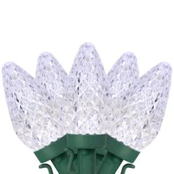 Northlight 100ct. Faceted LED C9 Christmas String Lights Pure White 18 Northlight 100ct. Faceted LED C9 Christmas String Lights Pure White -Northlight Shop D676257S 11
