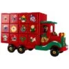 Northlight 14" Red Children Advent Calendar Storage Truck Christmas Décor -Northlight Shop D676277S 1