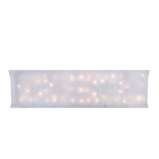 Northlight 42" LED Lighted Battery Operated Christmas Snow Blanket, Warm White Lights 4 Northlight 42" LED Lighted Battery Operated Christmas Snow Blanket, Warm White Lights - Image 2
